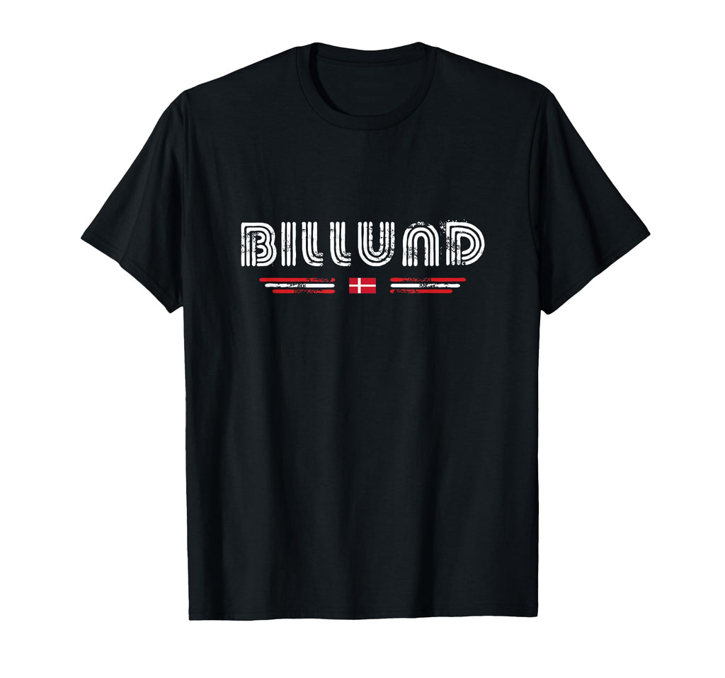 Billund Denmark 70S 80S Type Flag T-Shirt - Fun Novelty Design Unisex - T-Shirt, Sweatshirt, Hoodie