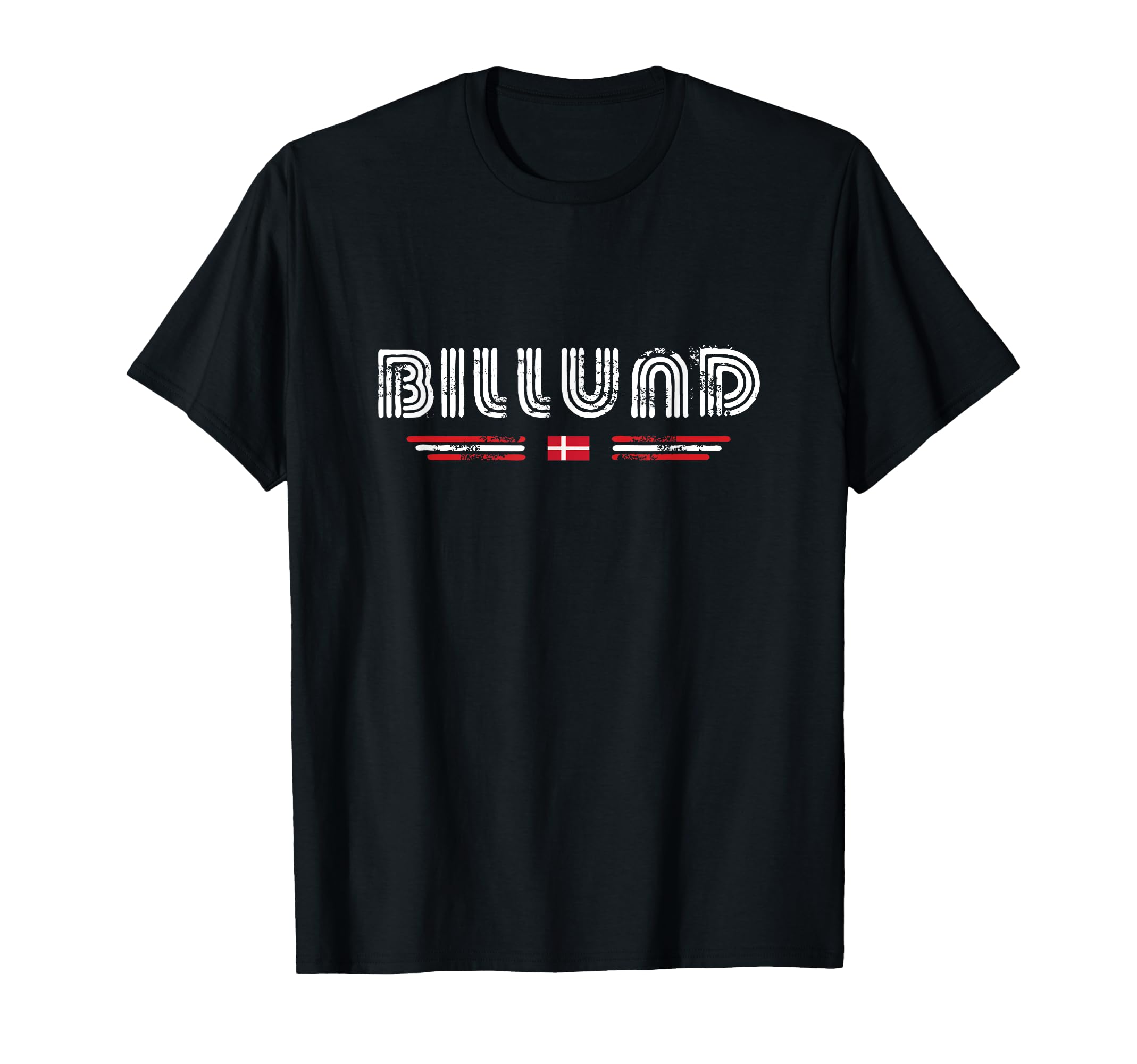 Billund Denmark 70S 80S Type Flag T-Shirt - Fun Novelty Design Unisex - T-Shirt, Sweatshirt, Hoodie