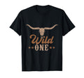 Wild One Cowboy Western Rodeo First T-Shirt - Minimalist Print for Adults - T-Shirt, Sweatshirt, Hoodie