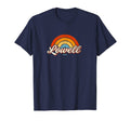Lowell Massachusetts Ma Rainbow 70S T-Shirt - Minimalist Print Men Women - T-Shirt, Sweatshirt, Hoodie
