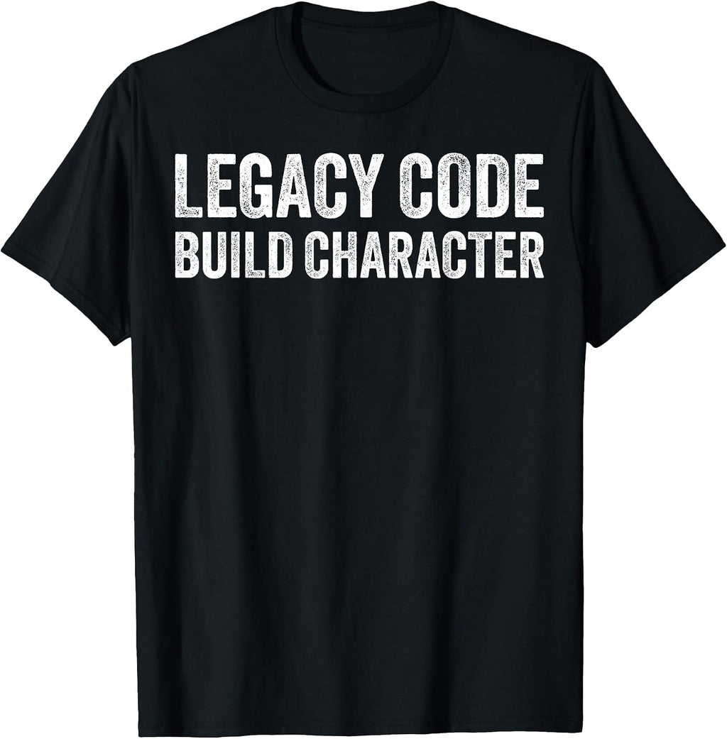 Software Dev and Coding Joke Build Character - Adult & Kids T-Shirts, Sweatshirts & Hoodies apparel design preview 1