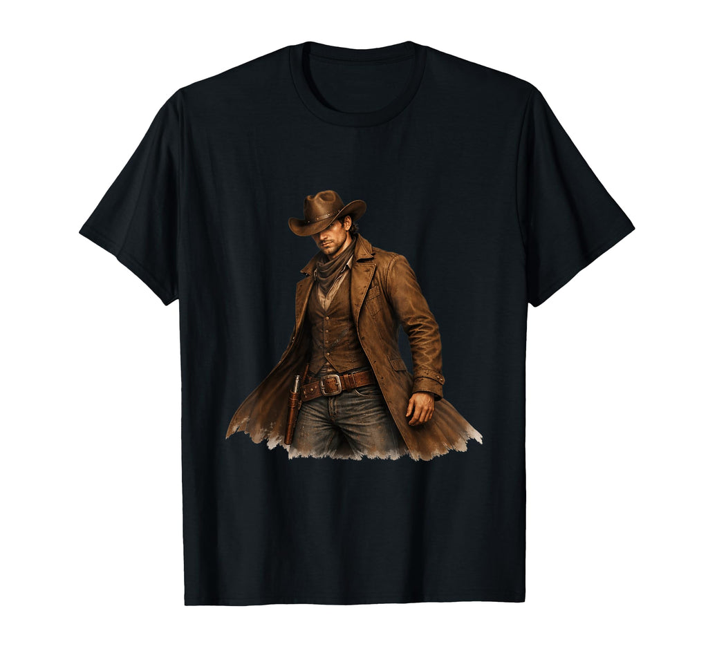 Western Outlaw Cowboy Frontier T-Shirt - Streetwear Style for Adults - T-Shirt, Sweatshirt, Hoodie