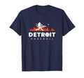Detroit Baseball Minimalist Baseball T-Shirt - Unique Graphic for Adults - T-Shirt, Sweatshirt, Hoodie