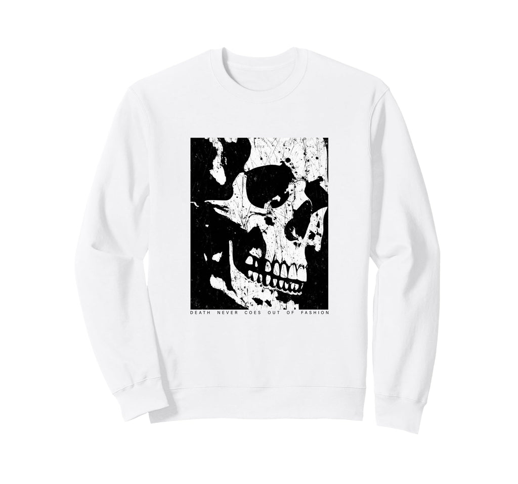 Aesthetic Streetwear Skull Sweatshirt - Casual Everyday Wear Men Women - T-Shirt, Sweatshirt, Hoodie