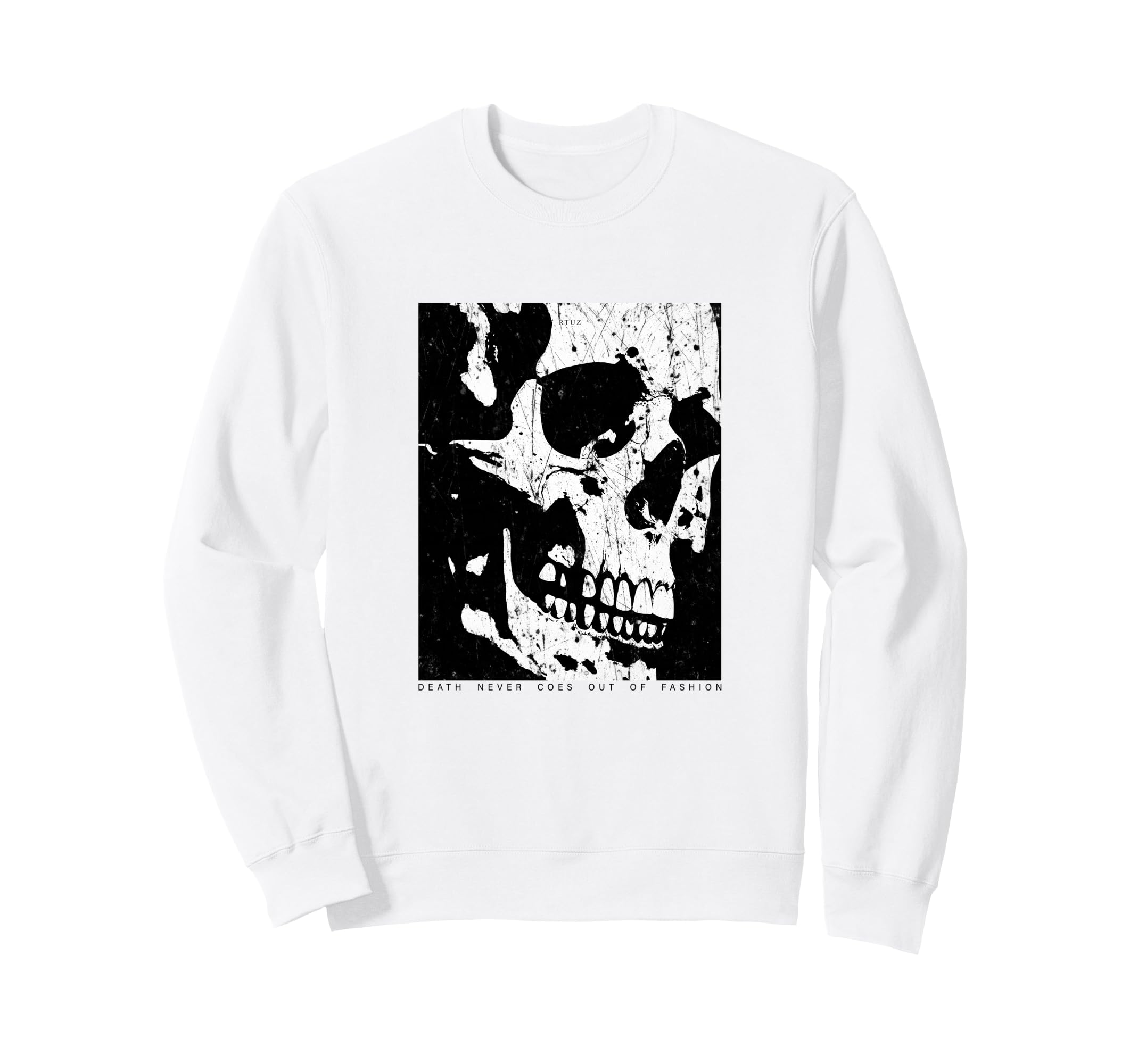 Aesthetic Streetwear Skull Sweatshirt - Casual Everyday Wear Men Women - T-Shirt, Sweatshirt, Hoodie