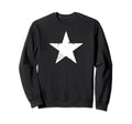 White Old Star Distressed Sweatshirt - Casual Everyday Wear for Adults - T-Shirt, Sweatshirt, Hoodie