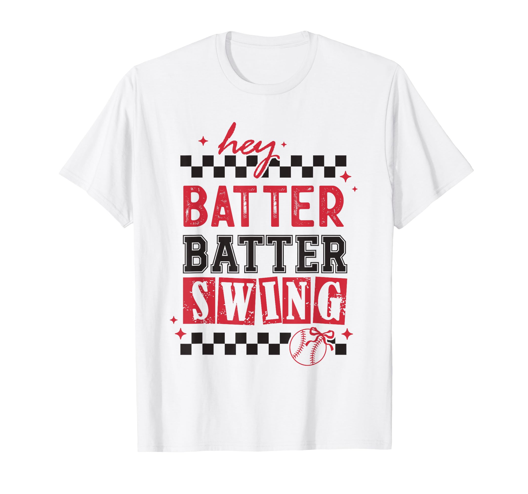 Hey Batter Batter Swing Funny Baseball Mom T-Shirt - Unique Graphic Unisex - T-Shirt, Sweatshirt, Hoodie