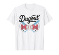 Baseball Mom Proud Dugout Supporter T-Shirt - Custom Art Print Unisex - T-Shirt, Sweatshirt, Hoodie