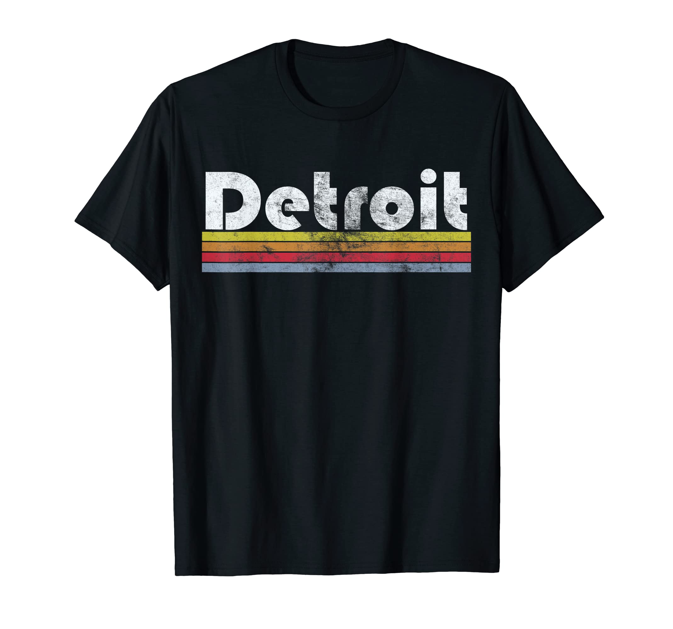 Detroit Pride City 70S 80S 90S Gift T-Shirt - Aesthetic Graphic Men Women - T-Shirt, Sweatshirt, Hoodie