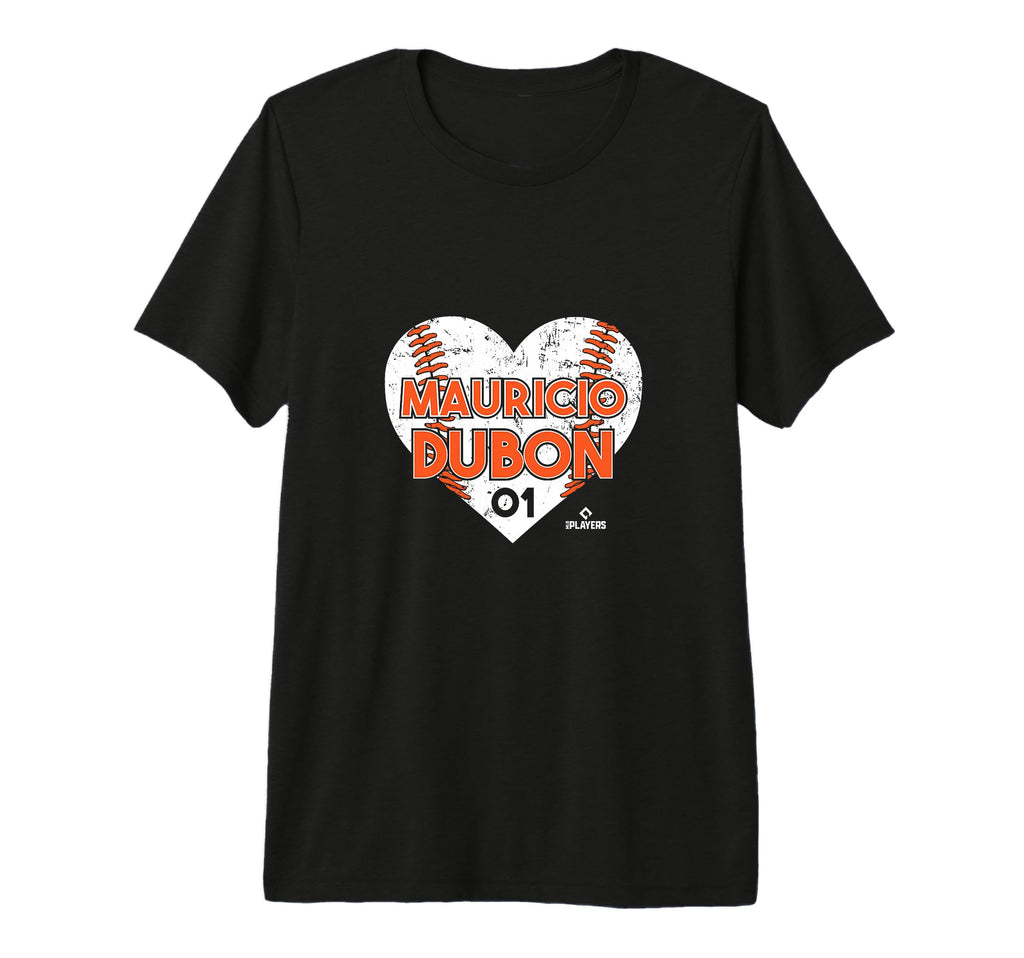 Mauricio Dubon Heart Baseball Tri T-Shirt - Streetwear Style Men Women - T-Shirt, Sweatshirt, Hoodie
