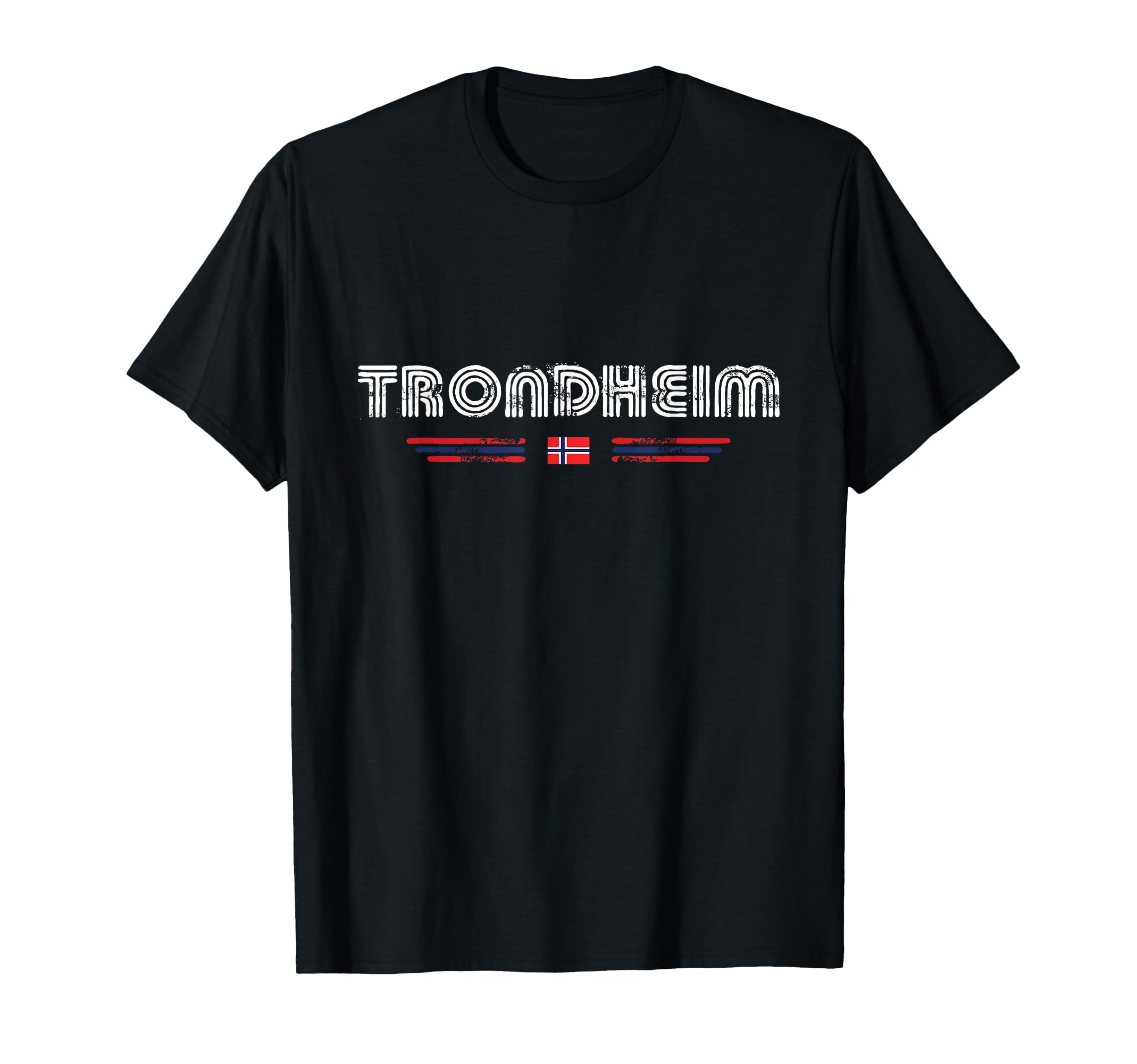 Trondheim Norway 70S 80S Type T-Shirt - Unique Graphic for Adults - T-Shirt, Sweatshirt, Hoodie