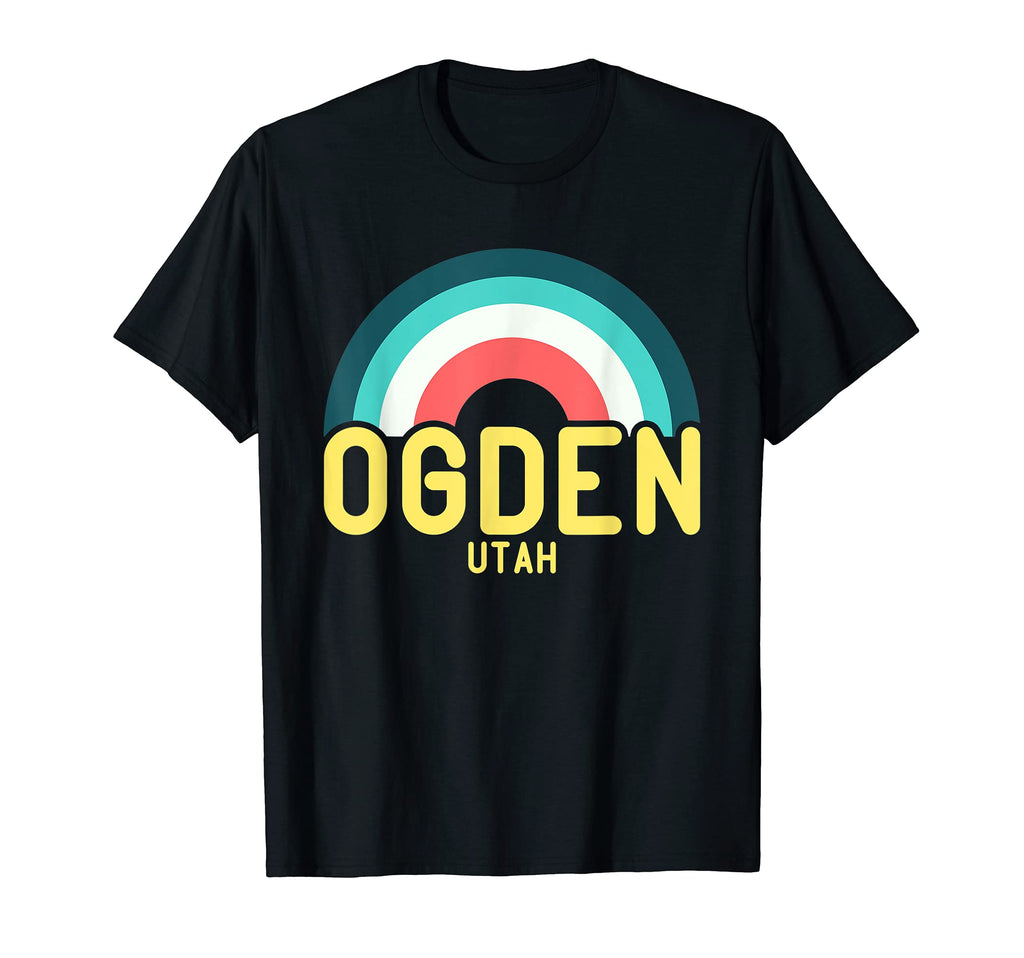 Ogden Utah Rainbow T-Shirt - Graphic Print Men Women - T-Shirt, Sweatshirt, Hoodie