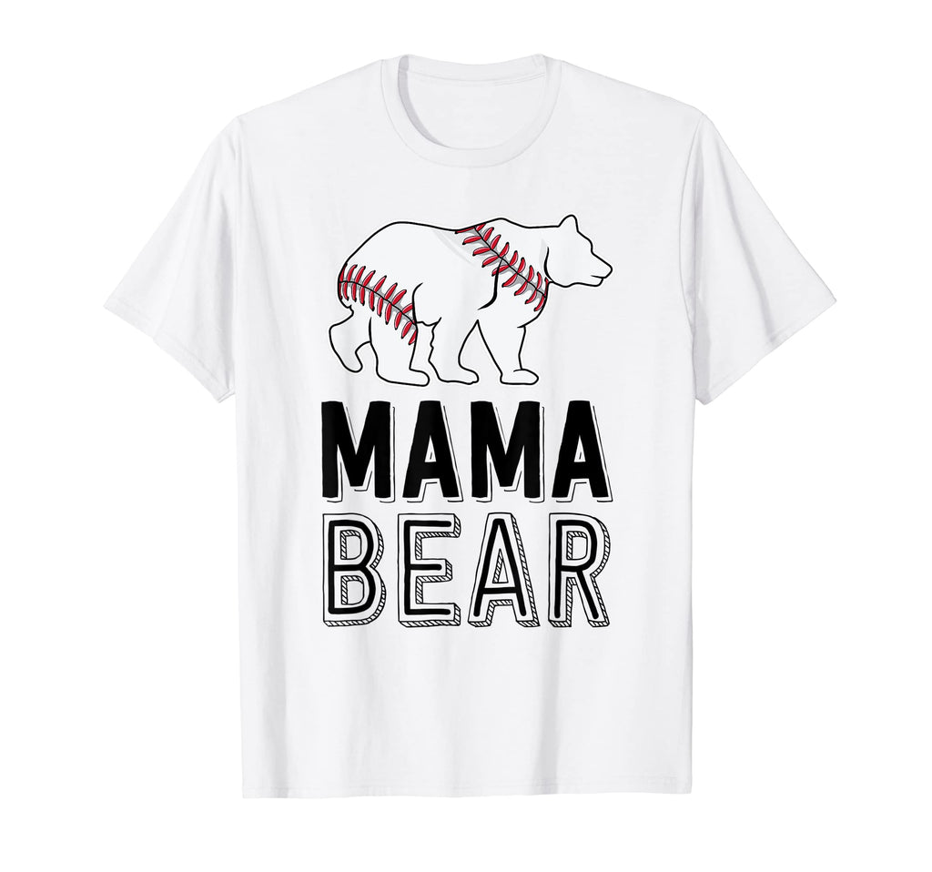 Mama Bear Mom Baseball Shirts T-Shirt - Novelty Apparel for Adults - T-Shirt, Sweatshirt, Hoodie