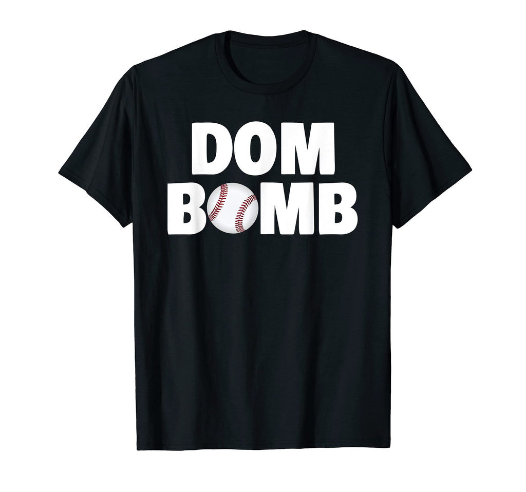 Dom Bomb Funny Baseball T-Shirt - Minimalist Print for Adults - T-Shirt, Sweatshirt, Hoodie