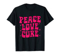 Groovy Breast Cancer Awareness Peace T-Shirt - Unique Graphic for Adults - T-Shirt, Sweatshirt, Hoodie