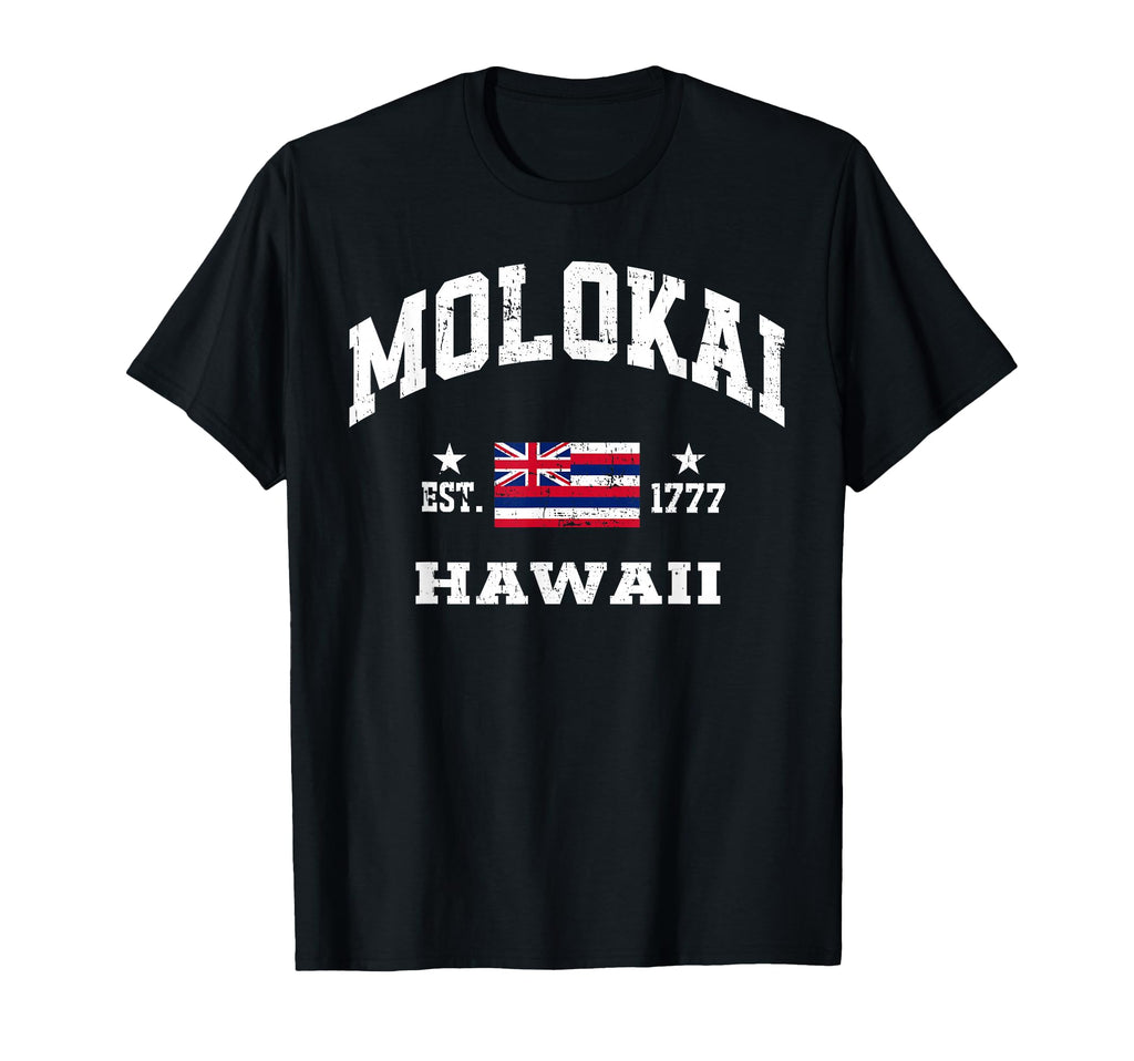Molokai Hawaii Hi State Athletic T-Shirt - Minimalist Print Men Women - T-Shirt, Sweatshirt, Hoodie