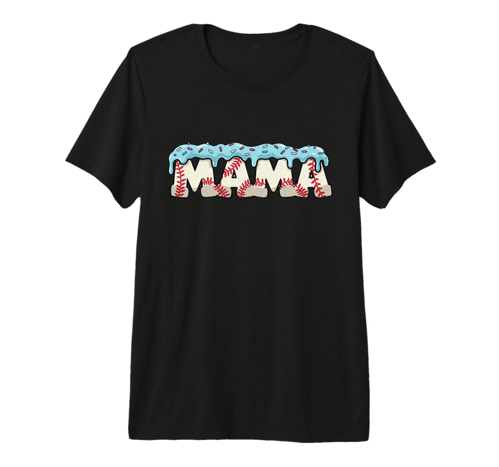 Baseball Ice Cream Dripping Baseball T-Shirt - Novelty Apparel for Adults - T-Shirt, Sweatshirt, Hoodie