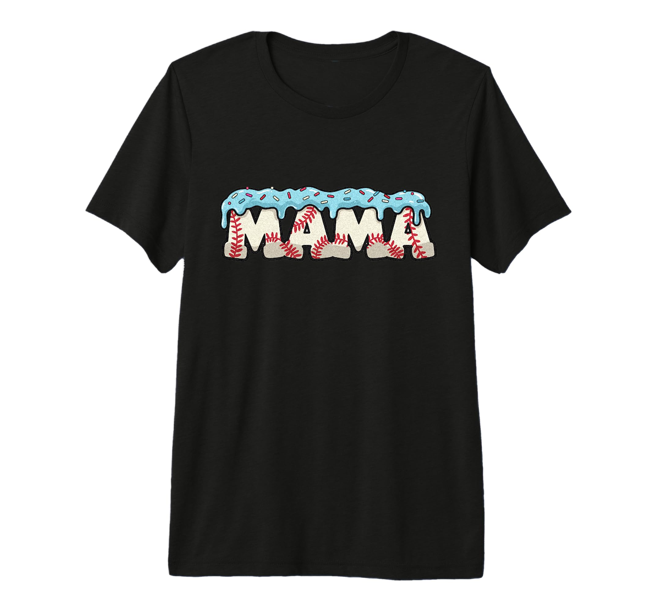Baseball Ice Cream Dripping Baseball T-Shirt - Novelty Apparel for Adults - T-Shirt, Sweatshirt, Hoodie