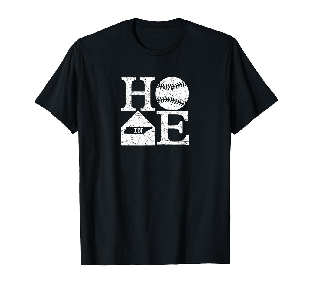 Baseball Home Tennessee State T-Shirt - Fun Novelty Design Men Women - T-Shirt, Sweatshirt, Hoodie
