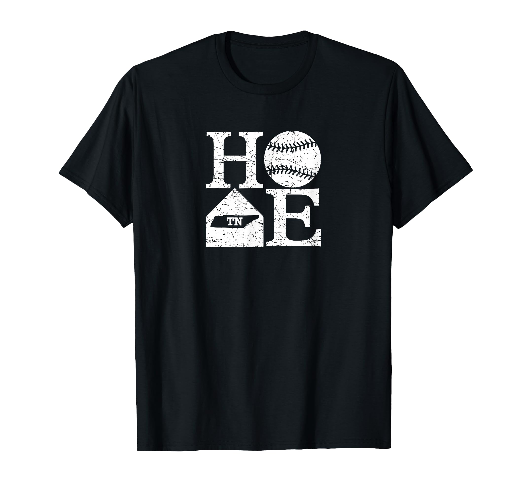 Baseball Home Tennessee State T-Shirt - Fun Novelty Design Men Women - T-Shirt, Sweatshirt, Hoodie