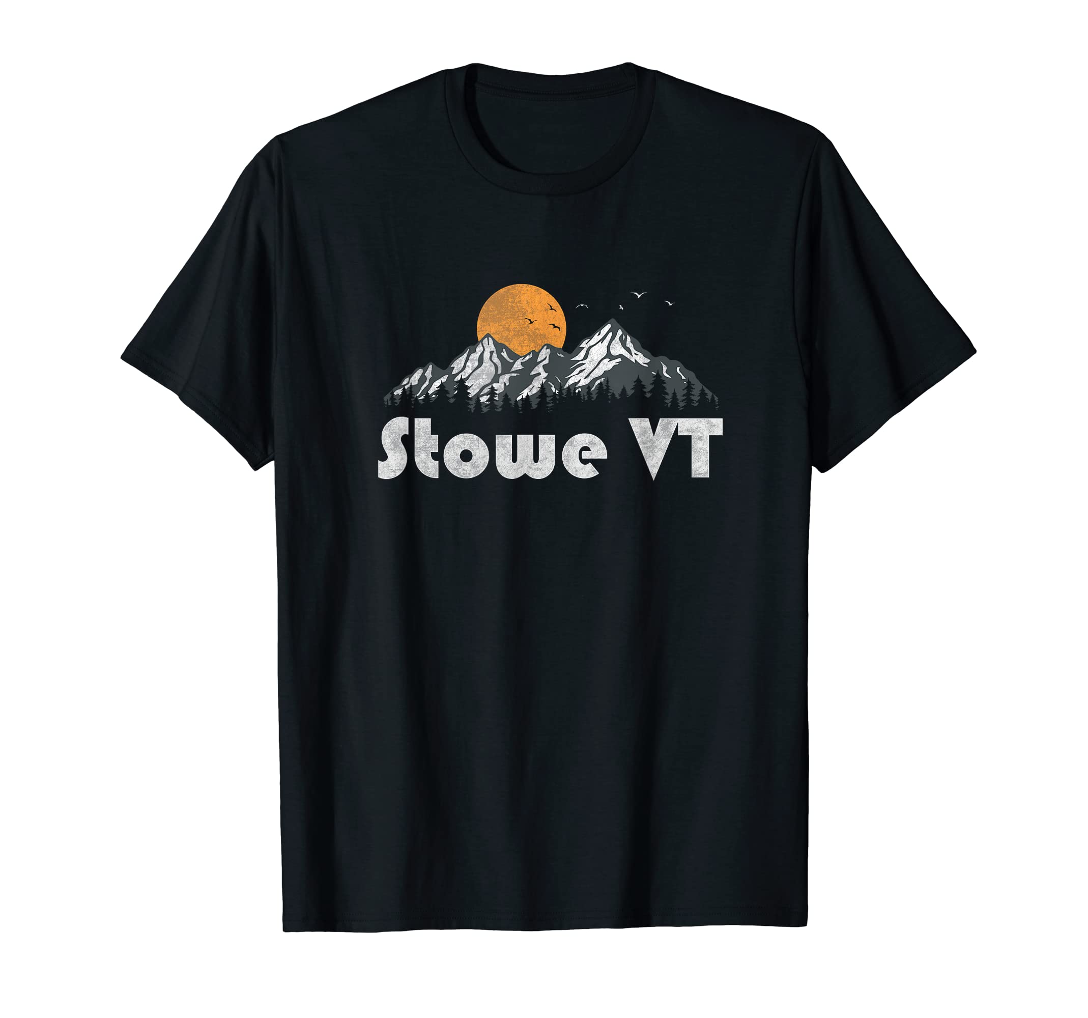 Stowe Vermont Vt 70S T-Shirt - Casual Everyday Wear Men Women - T-Shirt, Sweatshirt, Hoodie