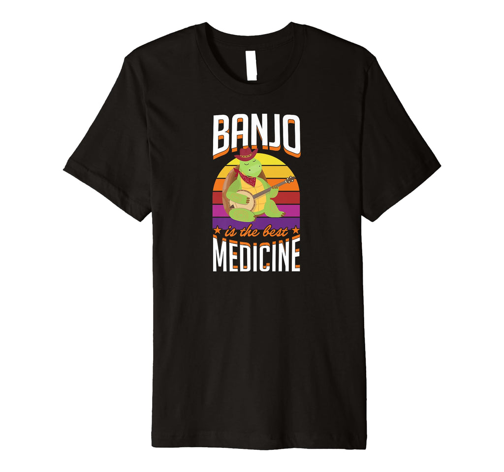 Banjo Is Best Medicine Banjo T-Shirt - Graphic Print Unisex - T-Shirt, Sweatshirt, Hoodie