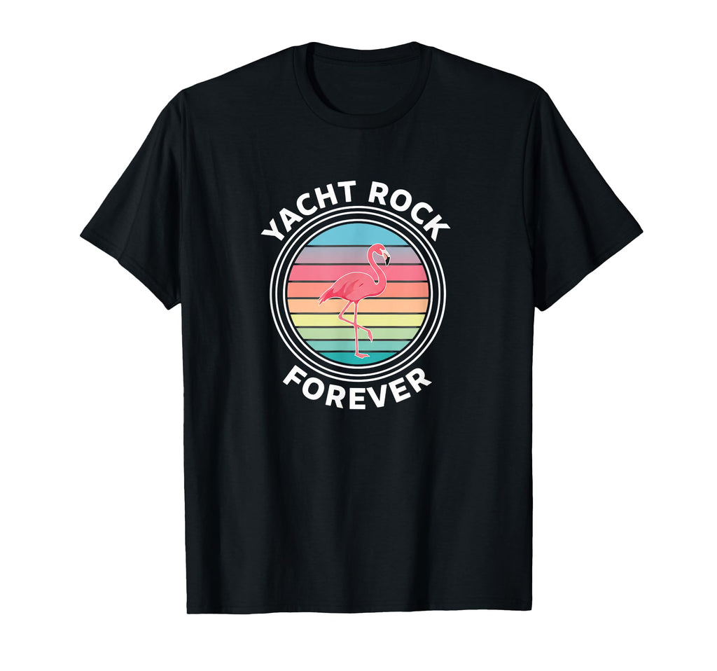 Yacht Rock Forever Flamingo Sunset T-Shirt - Graphic Print for Adults - T-Shirt, Sweatshirt, Hoodie