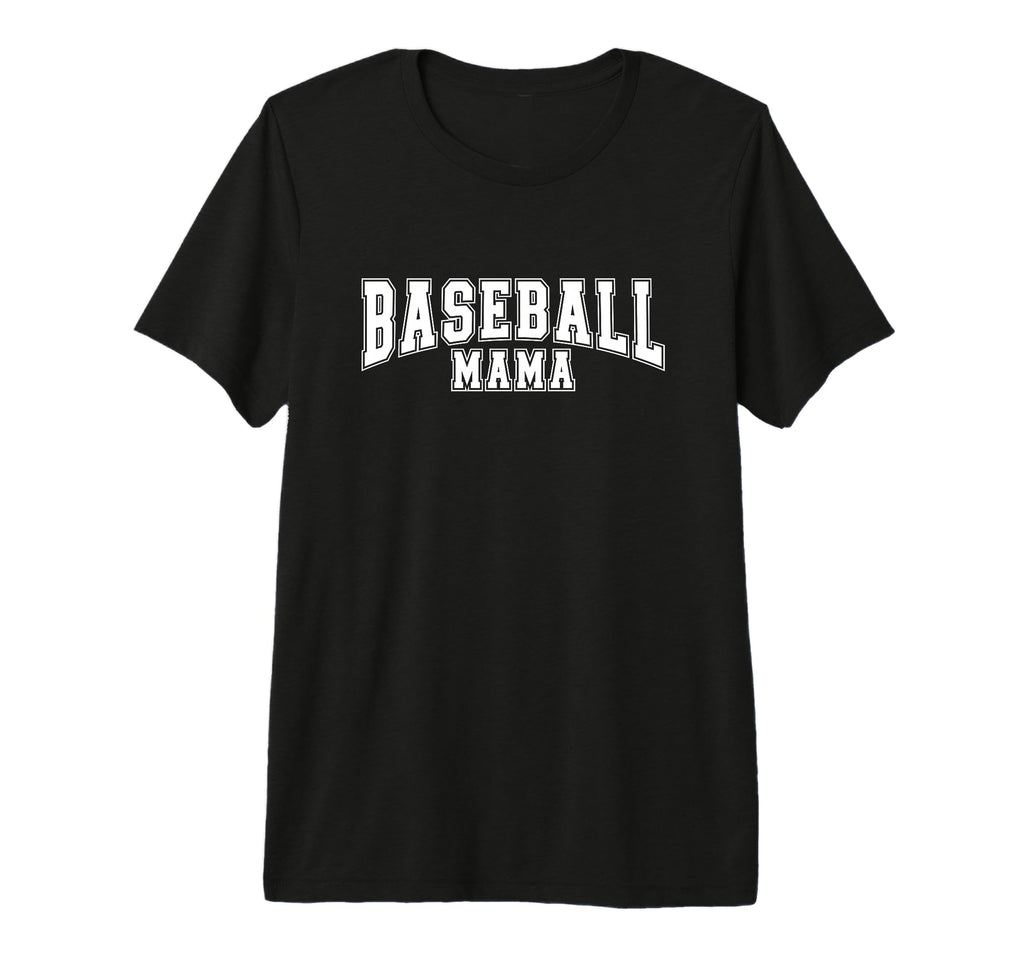 Baseball Mama Baseball Mom Era Tri Blend T-Shirt - Novelty Apparel Unisex - T-Shirt, Sweatshirt, Hoodie