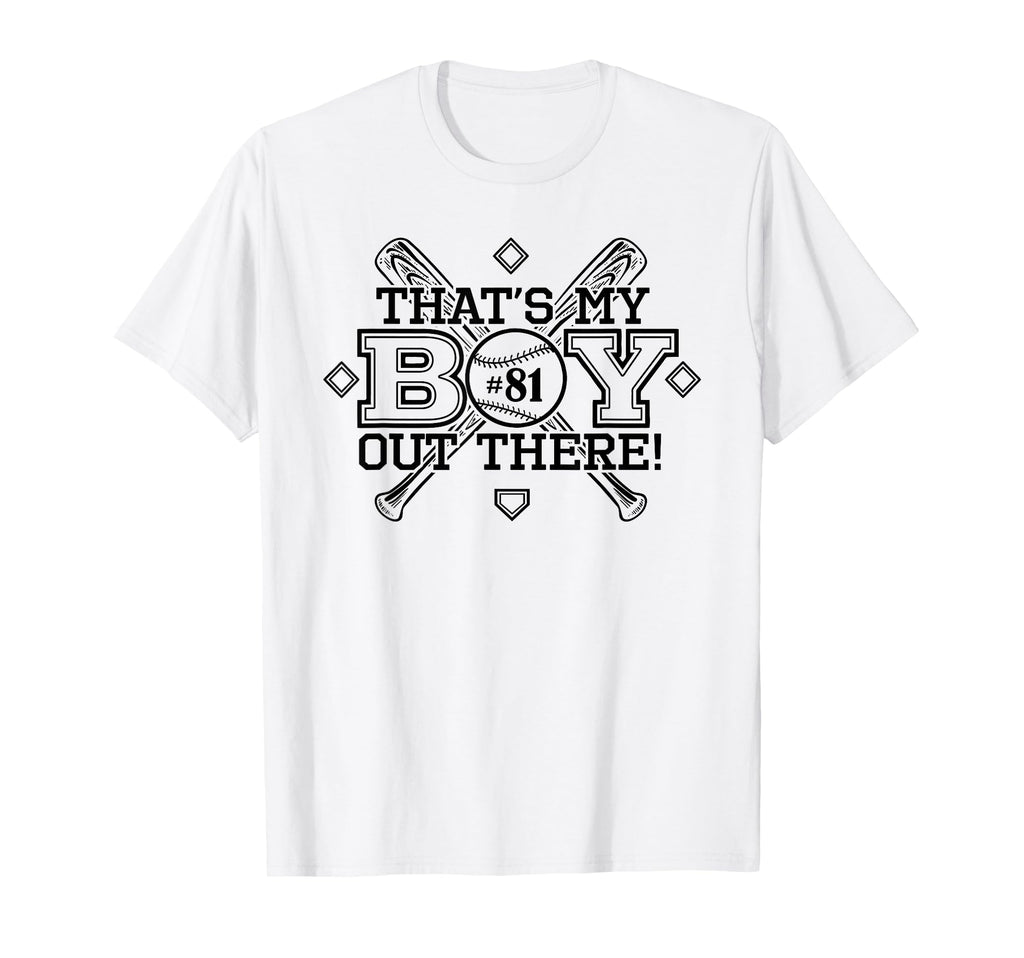 Baseball Mom Dad Thats My Proud Parent T-Shirt - Novelty Apparel Men Women - T-Shirt, Sweatshirt, Hoodie