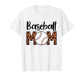 Leopard American Baseball Mom Mama T-Shirt - Unique Graphic Unisex - T-Shirt, Sweatshirt, Hoodie