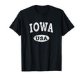 Iowa Ia Distressed Usa T-Shirt - Custom Art Print for Adults - T-Shirt, Sweatshirt, Hoodie