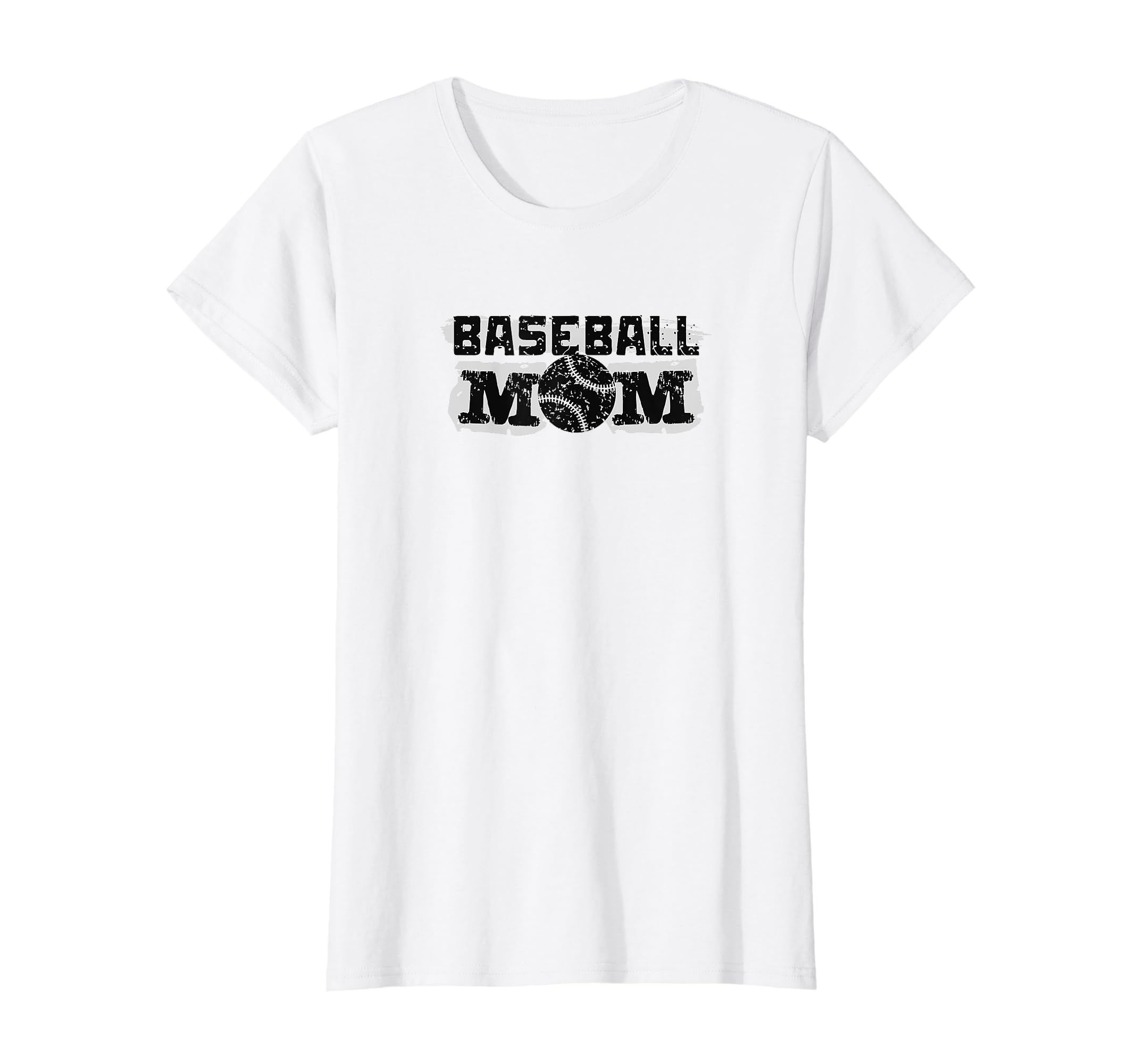 Womens Grunge Inspired Baseball Mom T-Shirt - Custom Art Print for Adults - T-Shirt, Sweatshirt, Hoodie