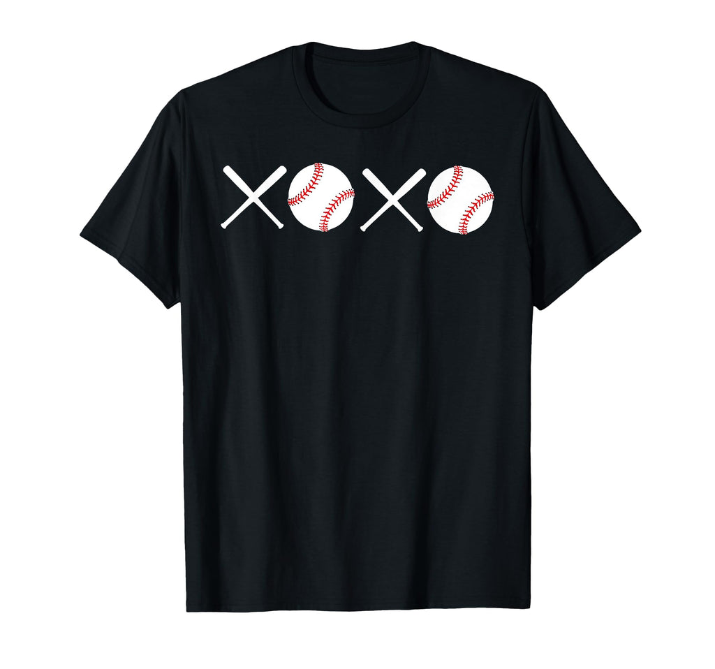 Xoxo Funny Baseball Love T-Shirt - Custom Art Print Men Women - T-Shirt, Sweatshirt, Hoodie