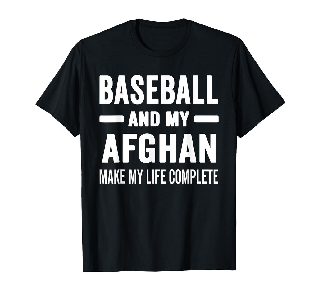 Baseball And My Afghan Mama Dog T-Shirt - Custom Art Print for Adults - T-Shirt, Sweatshirt, Hoodie