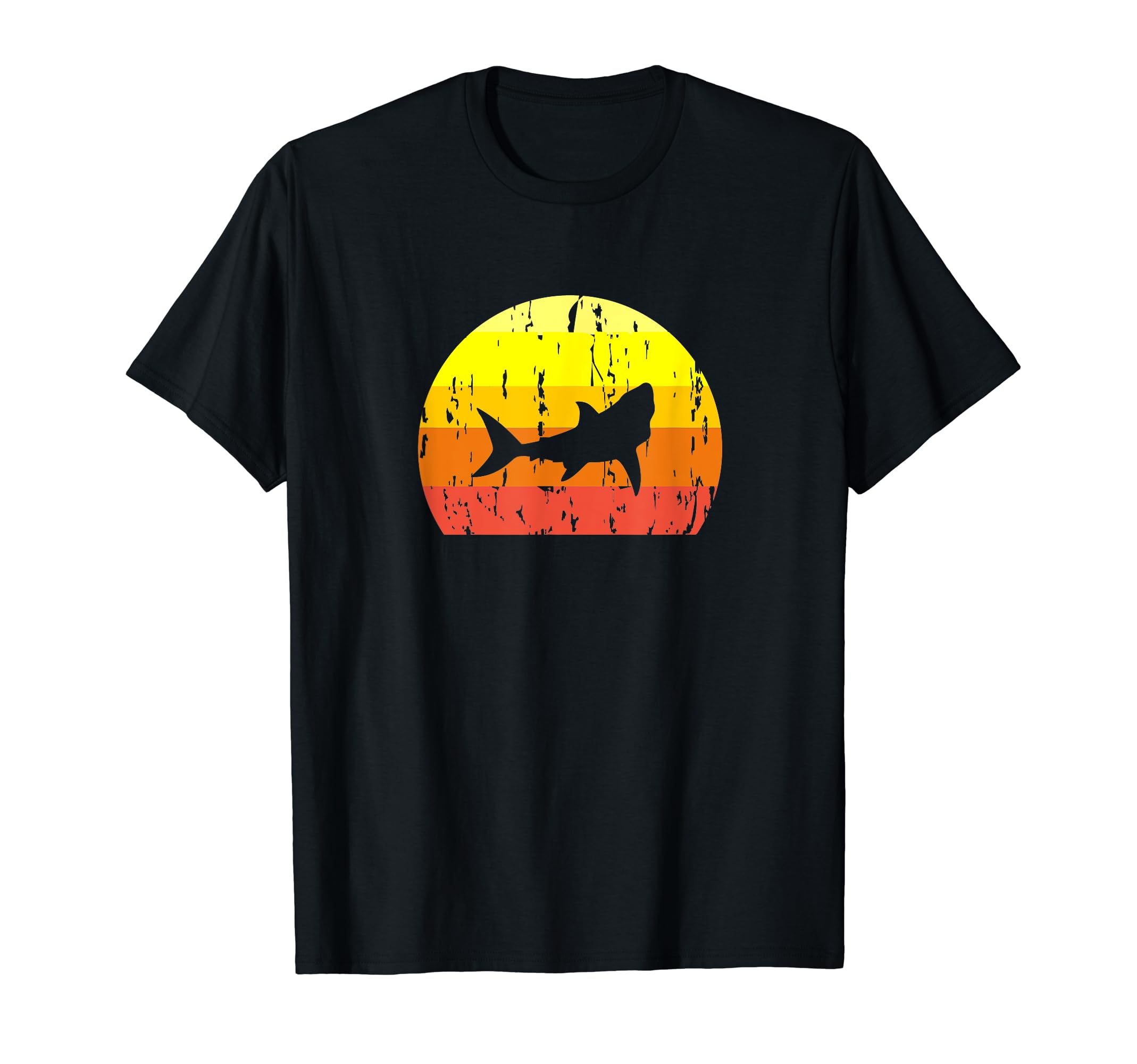Shark Distressed Sharks Lover T-Shirt - Graphic Print Men Women - T-Shirt, Sweatshirt, Hoodie