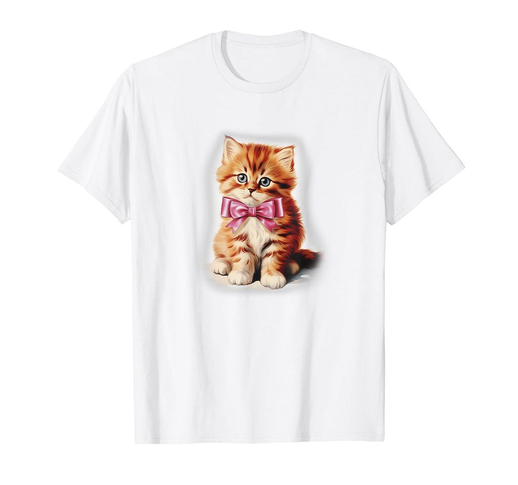Coquette Kitten Girlcore Y2K T-Shirt - Streetwear Style for Adults - T-Shirt, Sweatshirt, Hoodie