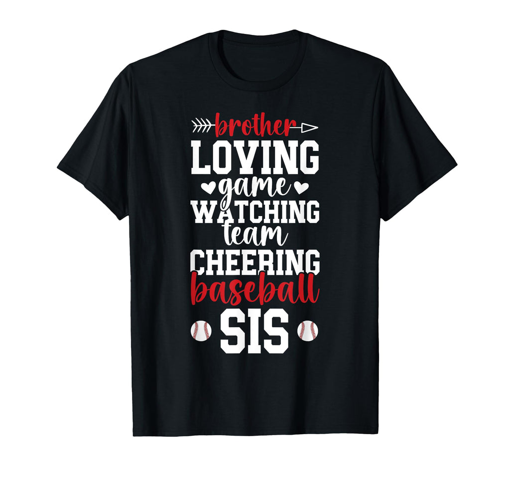 Baseball Sis Baseball Sister Baseball T-Shirt - Graphic Print Men Women - T-Shirt, Sweatshirt, Hoodie