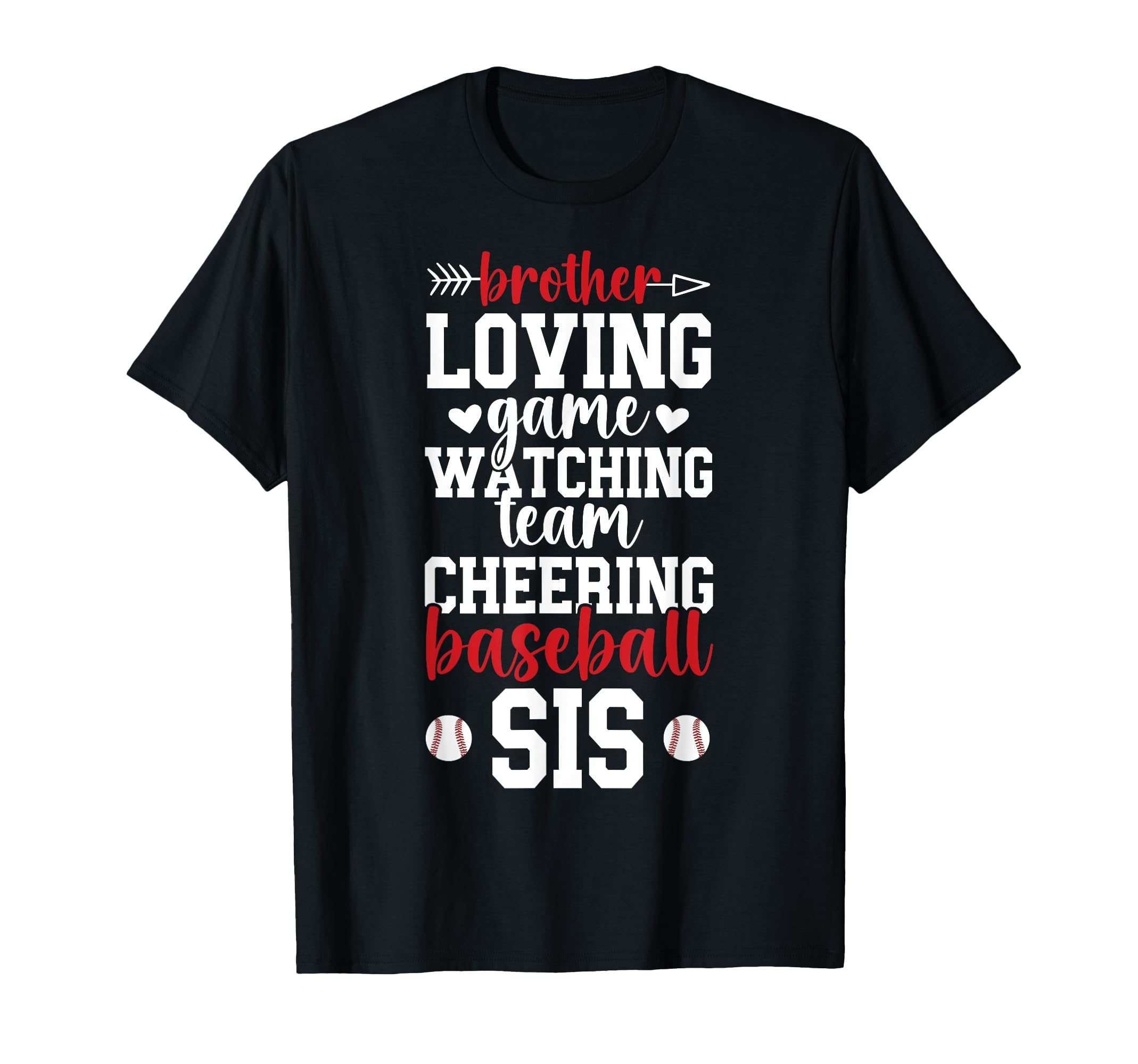 Baseball Sis Baseball Sister Baseball T-Shirt - Graphic Print Men Women - T-Shirt, Sweatshirt, Hoodie