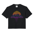 Synthwave Outrun Vaporwave City Sunset Hoodie - Trendy Graphic Unisex - T-Shirt, Sweatshirt, Hoodie