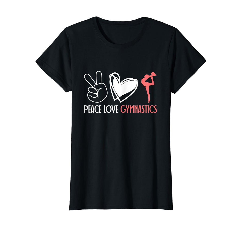 Peace Love Gymnastics T-Shirt - Graphic Print Unisex - T-Shirt, Sweatshirt, Hoodie