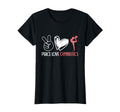 Peace Love Gymnastics T-Shirt - Graphic Print Unisex - T-Shirt, Sweatshirt, Hoodie