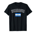 Nicaragua Flag Distressed Heritage T-Shirt - Custom Art Print Men Women - T-Shirt, Sweatshirt, Hoodie