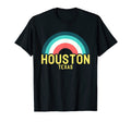Houston Texas Rainbow T-Shirt - Aesthetic Graphic for Adults - T-Shirt, Sweatshirt, Hoodie