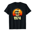 47Th Birthday Legend Since April 1974 T-Shirt - Graphic Print for Adults - T-Shirt, Sweatshirt, Hoodie