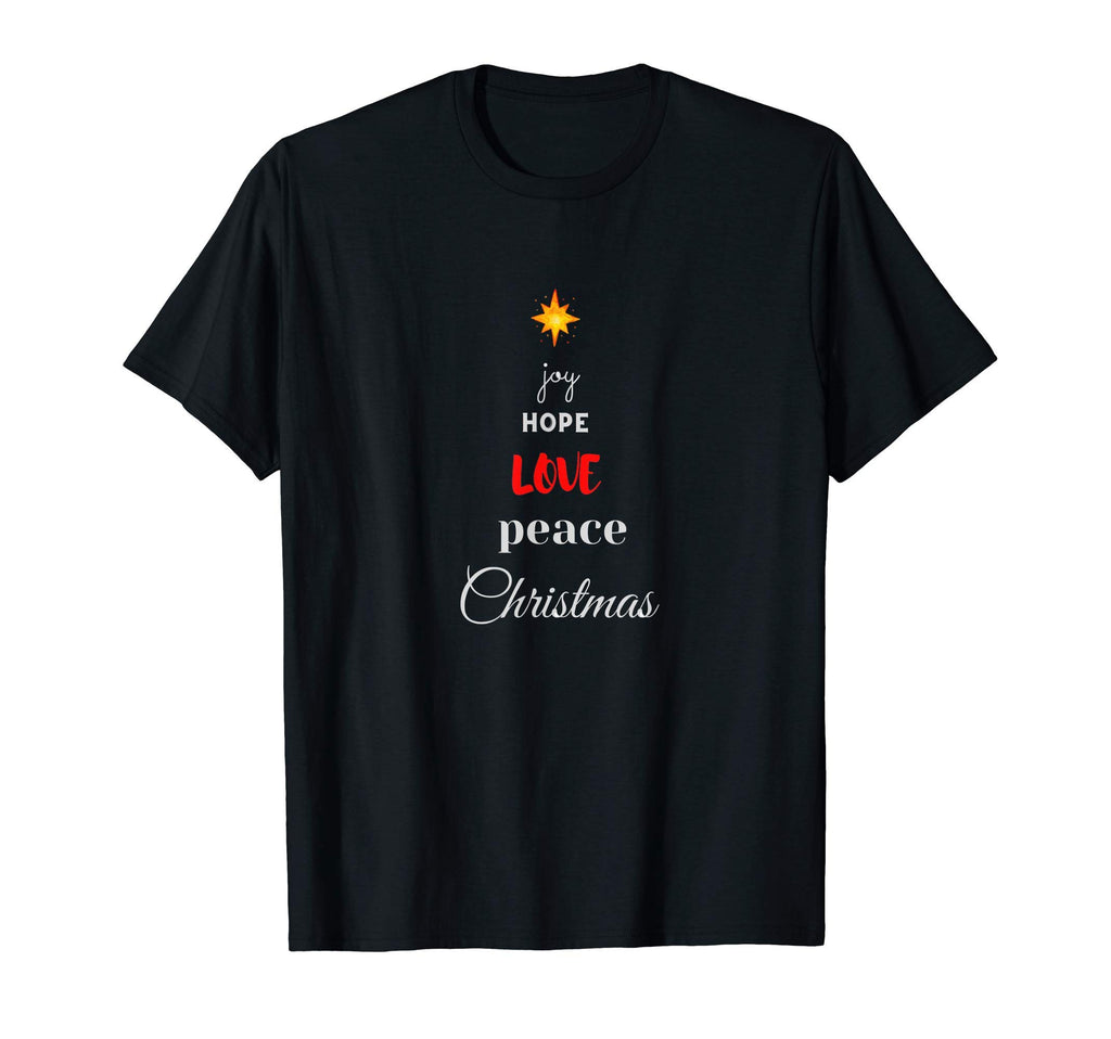 Joy Hope Love Peace T-Shirt - Fun Novelty Design for Adults - T-Shirt, Sweatshirt, Hoodie