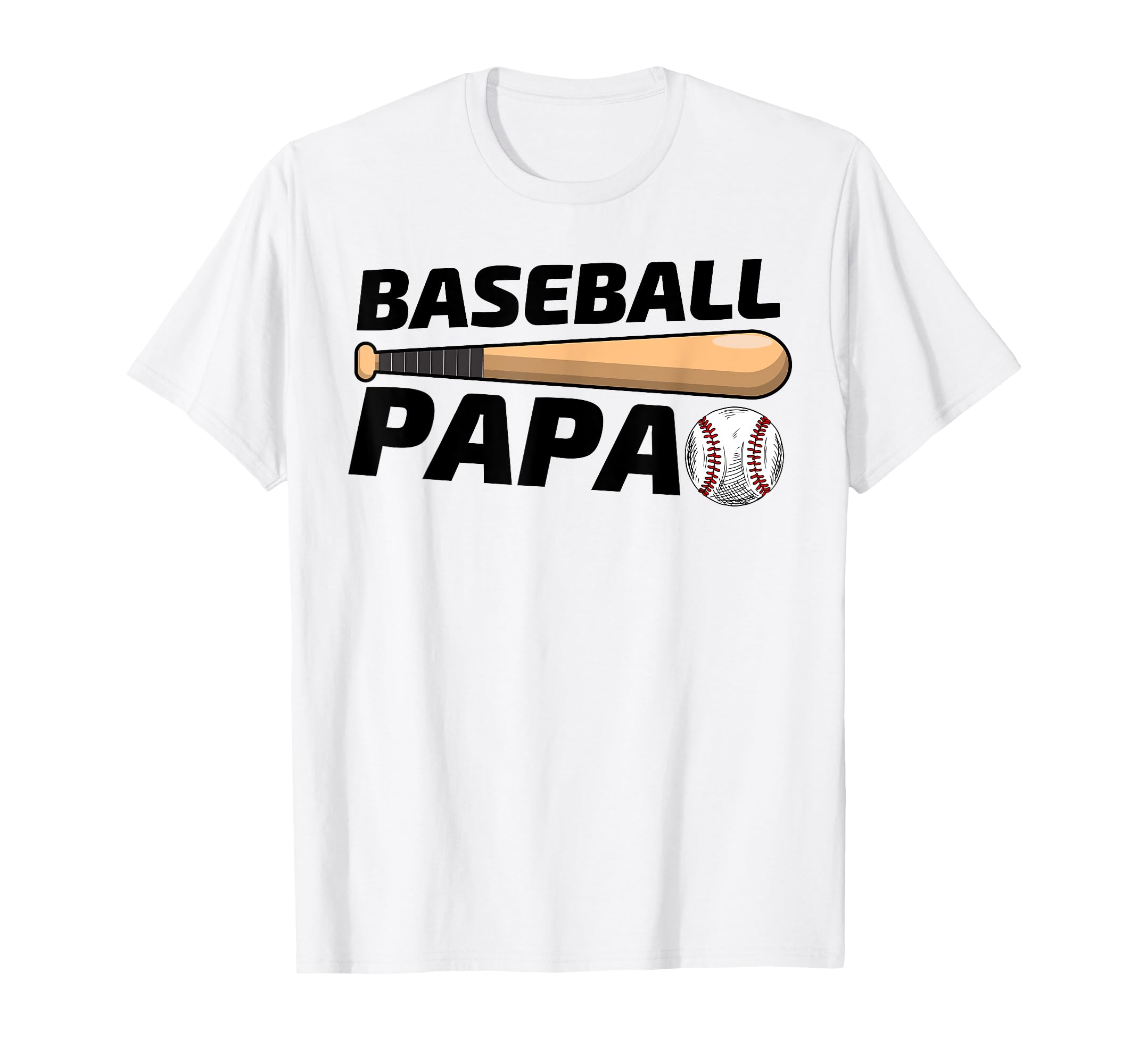 Baseball Papa Family Matching Funny T-Shirt - Casual Everyday Wear Unisex - T-Shirt, Sweatshirt, Hoodie
