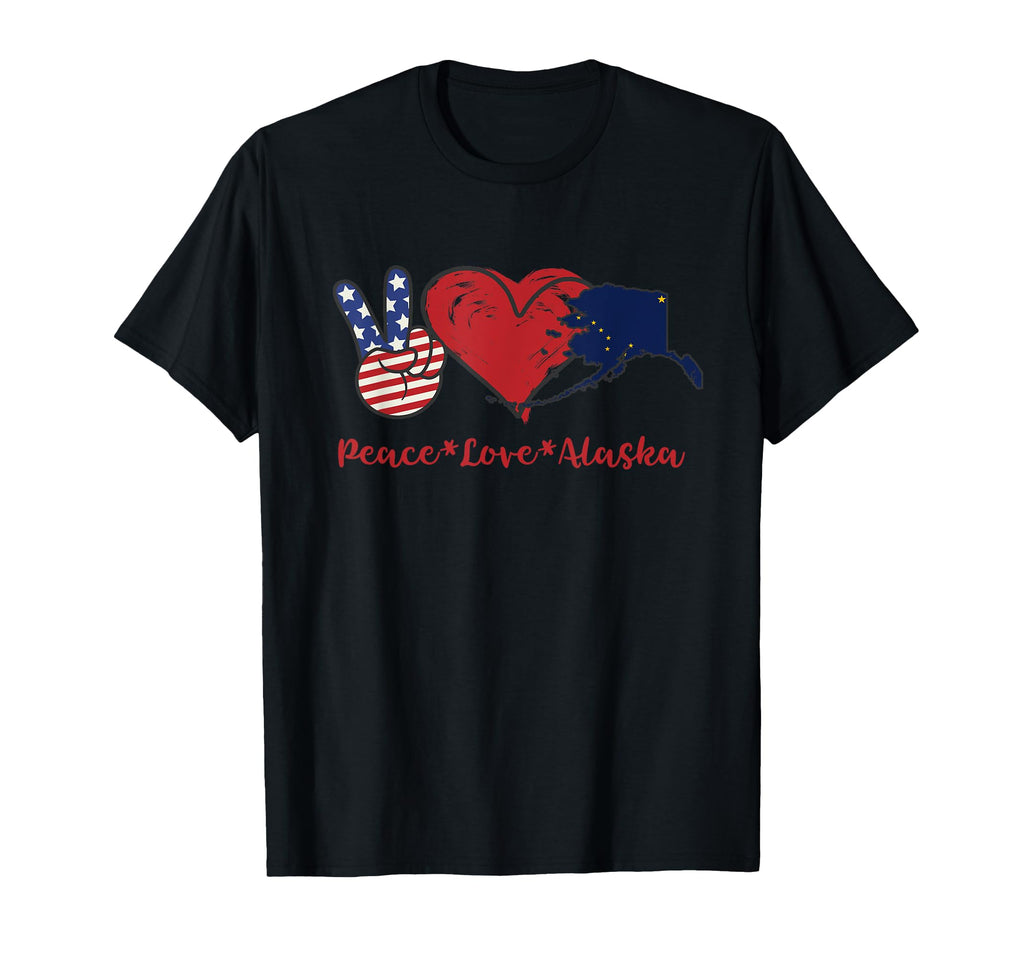 Peace Love Alaska T-Shirt - Trendy Graphic for Adults - T-Shirt, Sweatshirt, Hoodie