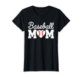 Baseball Mom Baseball Heart Mothers Day T-Shirt - Unique Graphic Unisex - T-Shirt, Sweatshirt, Hoodie