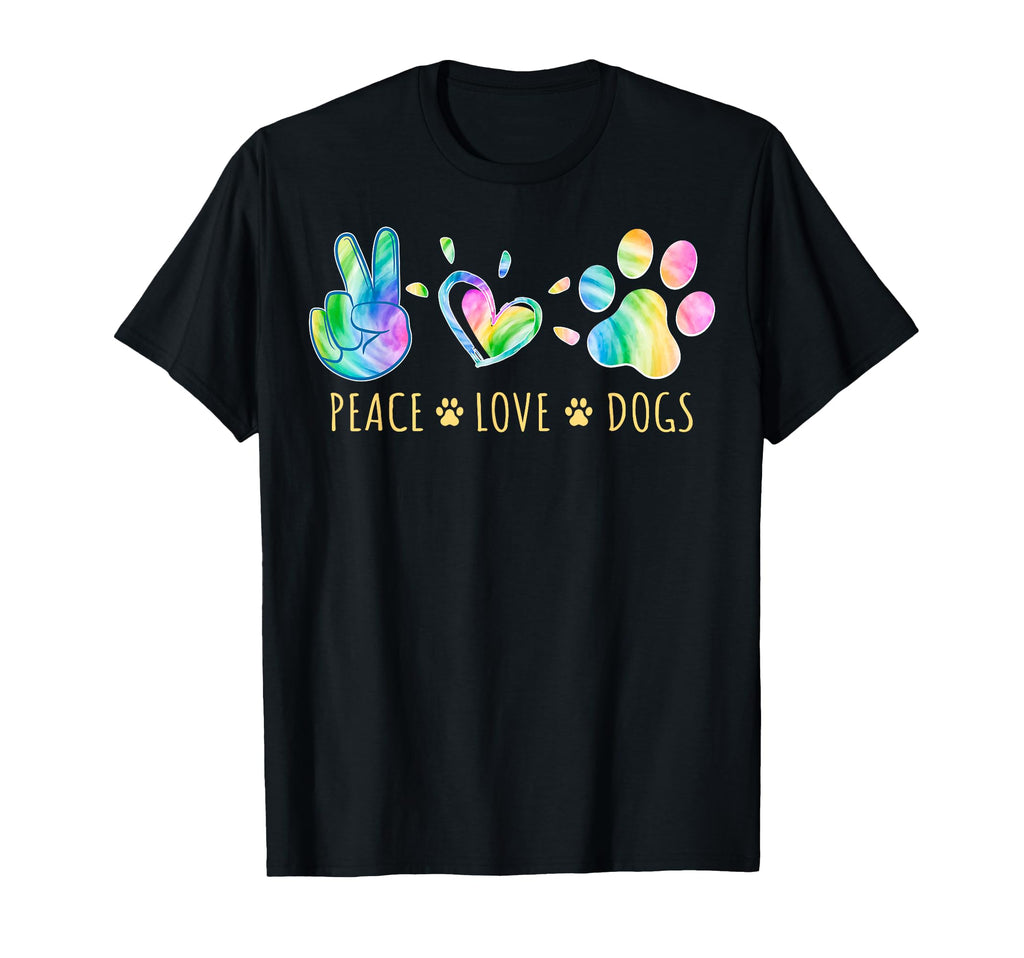 Peace Love Dogs Tie Dye Pet Lover T-Shirt - Streetwear Style Men Women - T-Shirt, Sweatshirt, Hoodie
