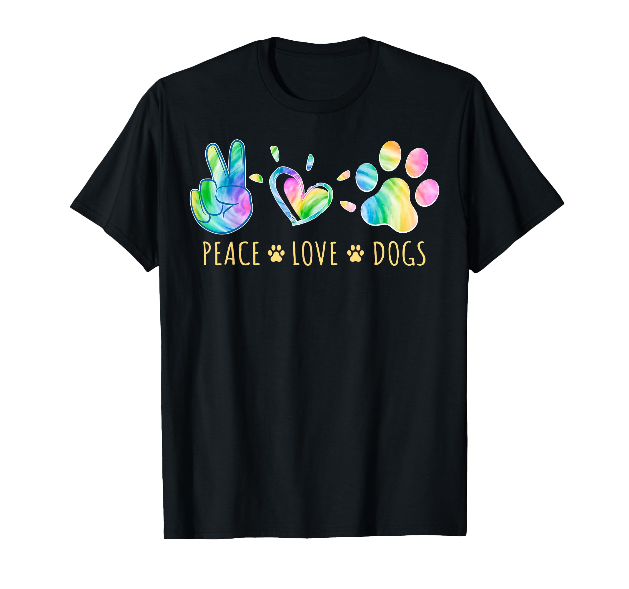 Peace Love Dogs Tie Dye Pet Lover T-Shirt - Streetwear Style Men Women - T-Shirt, Sweatshirt, Hoodie